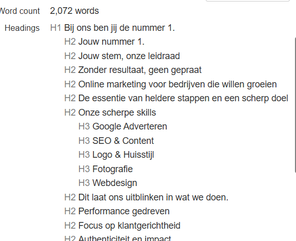 Sitestructuur SEO 2